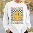 100 Days Smarter Cute Smile Face Hippie 100Th Day Of School Sweatshirt Gifts for Him