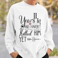 11Th Wedding Anniversary For Her 11 Years Of Marriage Sweatshirt Gifts for Him