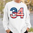 34 Guilty Trial Judge Usa Flag Sweatshirt Gifts for Him