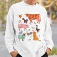 Adorable Animal De La Ferme Mignon Cheval Gros Chien Chat Poule Canard Enfants Sweater e Cadeaux pour lui