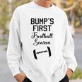 Baby Bump's First Football Season Maternity Sweatshirt Gifts for Him