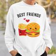 Best Friends Kawaii Burger & Fries Sweatshirt Gifts for Him
