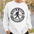 Bigfoot Hide And Seek Champion Sasquatch Retro Vintage Sweatshirt Gifts for Him