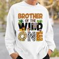 Brother Of The Birthday Wild One Safari Boy Family Matching Sweatshirt Gifts for Him