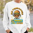 Burger-Fun- Witziger Spruch Comic-Style Sweatshirt Geschenke für Ihn