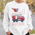 Children's Fireman Endlich 4 Jetzt Bin Ich Einsatzeiteiteiter Sweatshirt Geschenke für Ihn