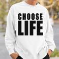 Choose Life Grandes Lettres Noires En Gras Style Rétro Années 80 Sweater e Cadeaux pour lui