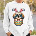 Cute Shih Tzu Egg Easter Day Dog Dad Dog Mom Sweatshirt Gifts for Him