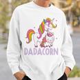 Dadacorn Einhorn Papa Und Baby Weihnachten Papa Sweatshirt Geschenke für Ihn