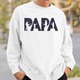 Damen Fisherman Papa Fisher Dad Angelnater Geschenk Mit-Ausschnitt Sweatshirt Geschenke für Ihn