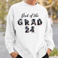 Damen Papa Der Graduate Classon 2024 Mit-Ausschnitt Sweatshirt Geschenke für Ihn