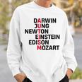 Darwin Jung Newton Einstein Edison Mozart Autism Awareness Sweatshirt Gifts for Him