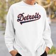 Detroit City Baseball Vintage Varsity Arched Text Detroit Sweatshirt Gifts for Him Detroit City Baseball Vintage Varsity Arched Text Detroit Sweatshirt Gifts for Him