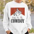 Dibs On The Cowboy Vintage Western Rodeo Country Cowgirls Sweatshirt Gifts for Him