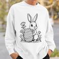 Easter Bunny Ausmalen Und Selbst Bemalen Sweatshirt Geschenke für Ihn