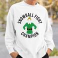 Elf Snowball Fight Champion Christmas Sweatshirt Gifts for Him