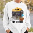 Endlich Urli X Sad Hamster Meme Party Ferien Urlaub Sommer Sweatshirt Geschenke für Ihn