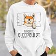 Favorite Sleep Napping Dog Shiba Inu Pajama Sweatshirt Gifts for Him