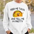 Feed Me Tacos And Tell Me I'm Pretty Toddler Vintage Taco Sweatshirt Gifts for Him