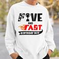 Five And Fast Birthday Boy Race Car 5Th Birthday Racer Sweatshirt Gifts for Him