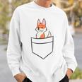 Fox In The Pocket Cute Baby Pocket Fox Sweatshirt Gifts for Him