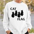 Cat Flag Hardcore Band Parodies Sweatshirt Gifts for Him