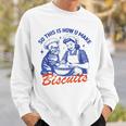 Vintage Housewife So This Is How You Make Biscuits Cat Sweatshirt Gifts for Him