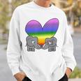 Gayday Pride Lgbtq Lesbian Gay Bi Trans Queer Love Elephants Sweatshirt Gifts for Him