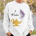 Genie Lamp 3 Wishes Jinni Graphic With Sayings Sweatshirt Gifts for Him