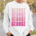 George First Name I Love George Vintage Sweatshirt Gifts for Him