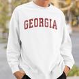 Georgia Ga Vintage Athletic Sports Red Style Sweatshirt Gifts for Him