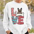 German Shepherd Valentines Day Heart Dog Lover Sweatshirt Gifts for Him
