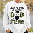 Goded Me Two Titles Dad And Papa Fathers Day Sweatshirt Gifts for Him