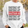 Haitian Af Patriotic Red Blue Haiti Zoe Pride For Flag Day Sweatshirt Gifts for Him