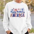 Happy Birthday America Firework Usa Flag 4Th Of July Freedom Sweatshirt Gifts for Him