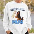 Herren Schäferhund Hund Papa Raglan Sweatshirt Geschenke für Ihn