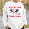 Holstein Fußball Kicken Fan Kiel Stadion Blau Weiss Sweatshirt Geschenke für Ihn