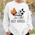 Holy Aperoli X Mouse Spritz Club Hallöchen Aperölchen White Sweatshirt Geschenke für Ihn