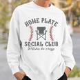 Home Plate Social Club Pitches Be Crazy Baseball Sweatshirt Gifts for Him