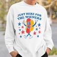 Hot Dog I'm Just Here For The Wieners 4Th Of July Sweatshirt Gifts for Him