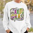 It's Mardi Gras Y'all Parade Festival Beads Mask Feathers Sweatshirt Gifts for Him