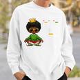 Junenth Black Young King Nutritional Facts Melanin Boys Sweatshirt Gifts for Him