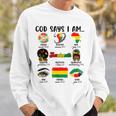 Junenth God Says I Am Celebrating Black Freedom 1865 Sweatshirt Gifts for Him