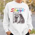 I Just Look Straight Raccoon Queer Gay Les Lgbt Meme Sweatshirt Gifts for Him