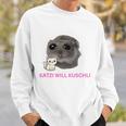 Katzi Will Kuschli Sad Hamster Meme Sweatshirt Geschenke für Ihn