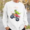 Kinder Geburtstag 3 Jahre Dinosaurier Monster Truck Jungen Mädchen Sweatshirt Geschenke für Ihn