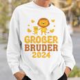 Kinder Ich Werde Ein Großer Bruder 2024 Lion Big Brother 2024 Sweatshirt Geschenke für Ihn