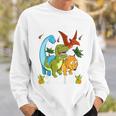 Kinder Schulkind 2024 Dinosaurier Schulanfang Dino Einschulung Sweatshirt Geschenke für Ihn