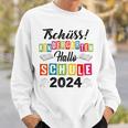 Kinder Tschüss Kindergarten Hallo Schule 2024 Kita Abgänger Sweatshirt Geschenke für Ihn