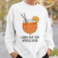 Leben Auf Der Aperolspur Summer Drink Sweatshirt Geschenke für Ihn